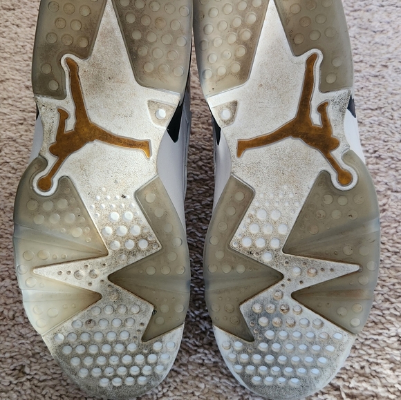 Air Jordan MVP White Yellow Ochre - Black Size10 - Picture 8 of 8